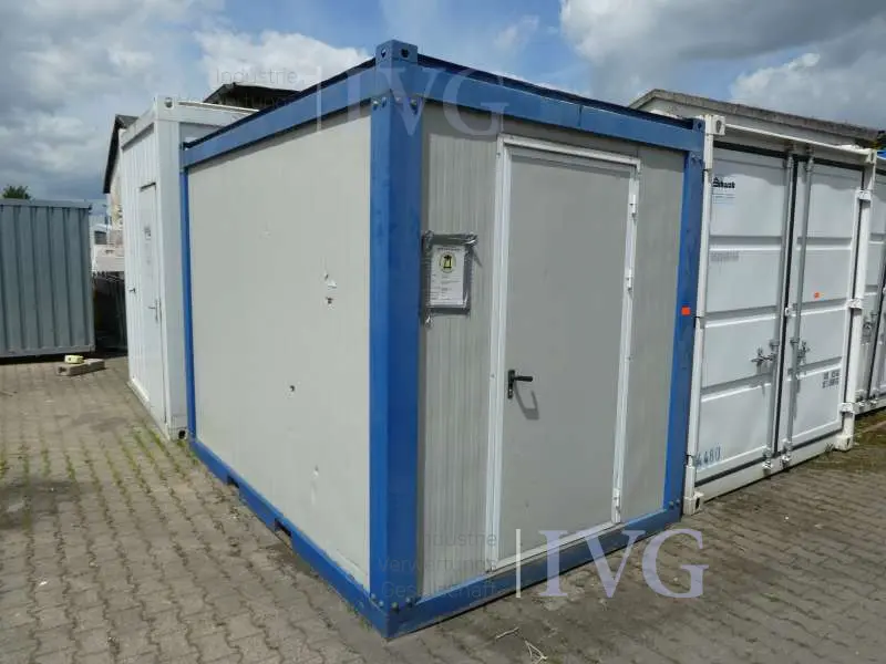 10' Raumcontainer (blau/weiß)